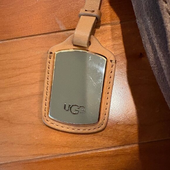 UGG Super Long Overland Hobo Brown Suede Sling Crossbody Bag - Picture 9 of 12